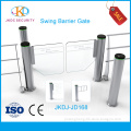 Shopping Mall Pedestrian Entrance Access Security Swing Barrier Rfid Card Reader Security Turnstile Gates